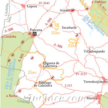 Mapa Campiña cerealista de Porcuna-Arjona
